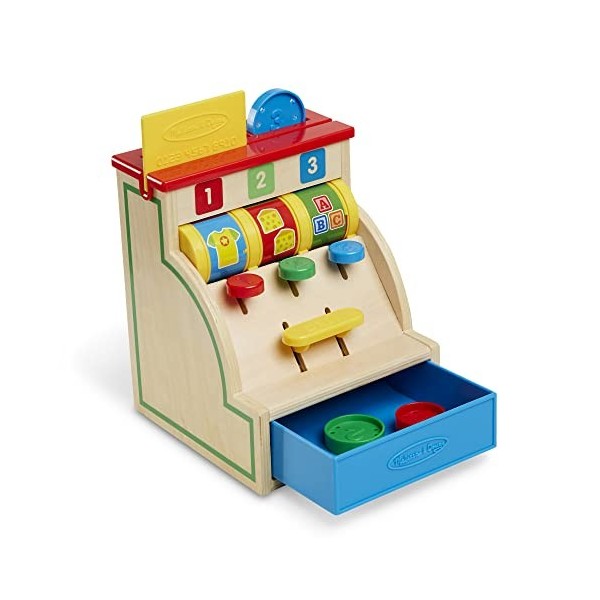 Melissa & Doug- Caisse enregistreuse Spin and Swipe, 13378, Multicolore