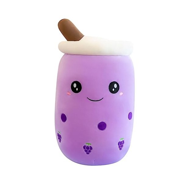 JAWSEU Bubble Tea Peluche Boba Doudou Poupées en Peluche Coussin Décoratif Créatif Boba Oreiller en Peluche de Thé Au Lait Ta