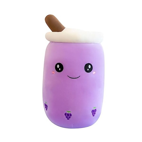 JAWSEU Bubble Tea Peluche Boba Doudou Poupées en Peluche Coussin Décoratif Créatif Boba Oreiller en Peluche de Thé Au Lait Ta