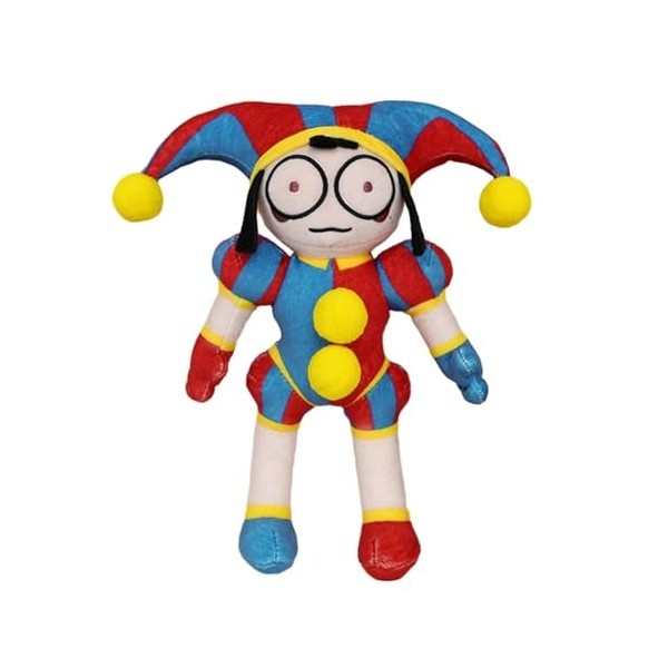 Ohfruit Dessin animé Circu Clown en Peluche Bande dessinée Pomni Lapin Figurine en Peluche Ornement Coton Peluche poupée Joue