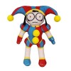 Ohfruit Dessin animé Circu Clown en Peluche Bande dessinée Pomni Lapin Figurine en Peluche Ornement Coton Peluche poupée Joue