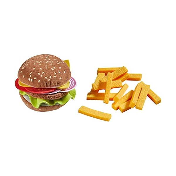 HABA - Hamburger avec frites - 305817 - Dinette - Dès 3 ans, Brun