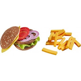 HABA - Hamburger avec frites - 305817 - Dinette - Dès 3 ans, Brun