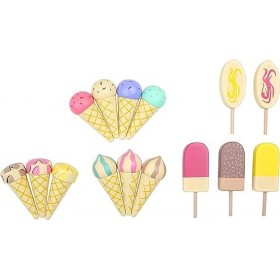 porte-glace en bois mobile à petits pieds, accessoires pour épiceries et cuisines pour enfants, à partir de 3 ans, 1248