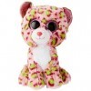 Ty - Beanie Boos - Peluche Lainey le Léopard, TY36312, Rose / Vert, 15 cm