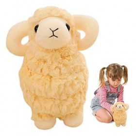 Youao Peluche Agneau,Chèvre en Peluche | Animaux en Peluche Moutons Kawaii Doux Agneau épais Remplissage Jouets en Peluche An