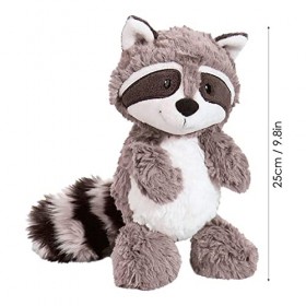 Peluche Raton Laveur, Peluches Ratons Laveurs pour Fille, Raton Laveur Poupée danimaux en Peluche, Oreiller en Raton Laveur 