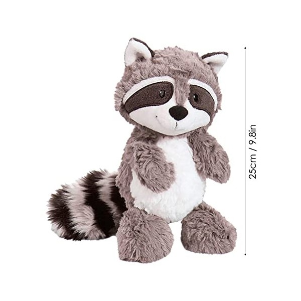 Peluche Raton Laveur, Peluches Ratons Laveurs pour Fille, Raton Laveur Poupée danimaux en Peluche, Oreiller en Raton Laveur 