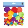 Ursus 39500004 - Pompons en Peluche, Bleu/Vert, 60 pièces, en différentes Tailles et Couleurs, pour bricoler des Personnages 