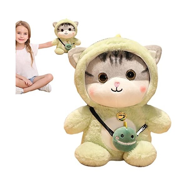 Bexdug Jouets en Peluche Chaton | Oreillers à câliner en Peluche pour Dessin animé,Oreiller câlin Jouets danimal en Peluche 