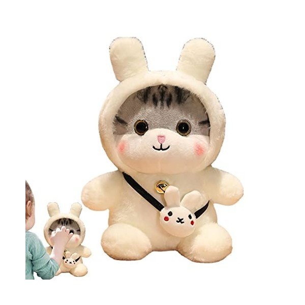 Bexdug Jouets en Peluche Chaton | Oreillers à câliner en Peluche pour Dessin animé,Oreiller câlin Jouets danimal en Peluche 