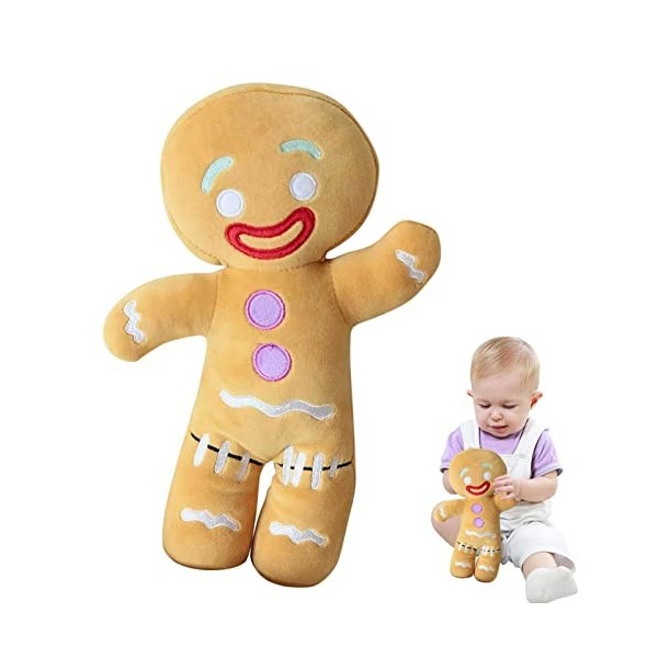 Peluche Bonhomme En Pain Dépice, Gingerbread Man Peluche Cookie Shrek Toy, Poupée De Bonhomme En Pain Dépice, Jouet De Bonh