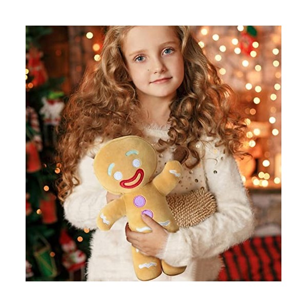 Peluche Bonhomme En Pain Dépice, Gingerbread Man Peluche Cookie Shrek Toy, Poupée De Bonhomme En Pain Dépice, Jouet De Bonh