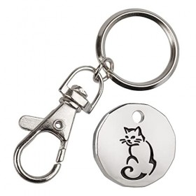 Harts 1 pièce de monnaie de 1 £ Porte-clés jetons de chariot Supermarché Casier chat 