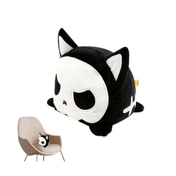 Jouet en peluche à retourner, design animal polyvalent, peluche de chat dhumeur, animal en peluche de dessin animé, peluche 