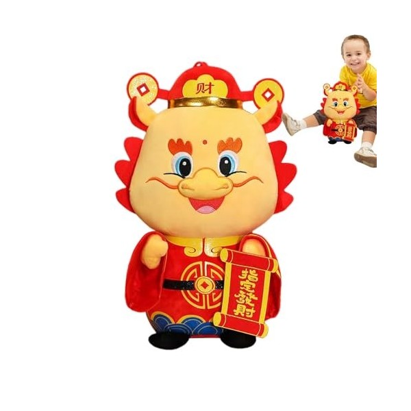 Poupée en peluche dragon chinois - Pendentif mascotte en peluche, animaux en peluche, jouets - Jouet en peluche Dragon du zod