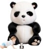 Ghirting Peluche Panda en Peluche - Kawaii Peluches Panda Peluche Jouet,Adorable Oreiller en Peluche Panda, Cadeaux Panda, 9 