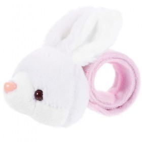 STOBAZA Lapin en Peluche Jouet Animal en Peluche Slap Bracelets Fête De Pâques Lapin Slap Bracelets en Peluche Animal Hugger 