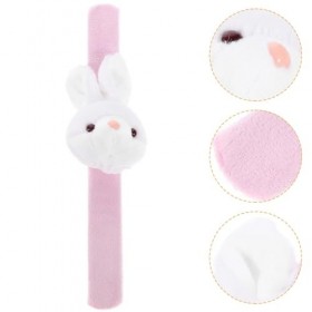 STOBAZA Lapin en Peluche Jouet Animal en Peluche Slap Bracelets Fête De Pâques Lapin Slap Bracelets en Peluche Animal Hugger 
