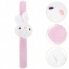 STOBAZA Lapin en Peluche Jouet Animal en Peluche Slap Bracelets Fête De Pâques Lapin Slap Bracelets en Peluche Animal Hugger 