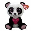 Ty Beanie Boos-Peluche Esme Le Panda 15 cm-TY36538, TY36538, Blanc, Noir, Rose, Small