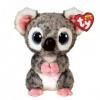 Ty - Beanie Boos - Peluche Karli le Koala 15 cm, Gris et Blanc, TY36378
