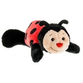 Schaffer Knuddel mich! Coccinelle en Peluche avec Aimant Bolle 3456 12 cm Rouge/Noir