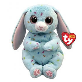 Ty Beanie Bellies-Peluche Bluford Le Lapin 15 cm-TY41050, TY41050, Bleu, Small