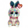 Ty Beanie Boos-Peluche Hops Le Lapin 15 cm-TY36568, TY36568, Multicolore, Small