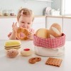 Hape Panier de Viennoiseries en Tissu - Jeu dImitation Enfants de 18 Mois et Plus - Accessoires Dinette Réalistes - Fait en 