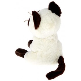 Ty Beanie Babies-Peluche Miso Le Chat 15 cm, Gris, TY40548