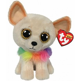 Ty - Beanie Boos - Peluche Chewey le Chien Chihuahua, TY36324, Multicolore, 15 cm