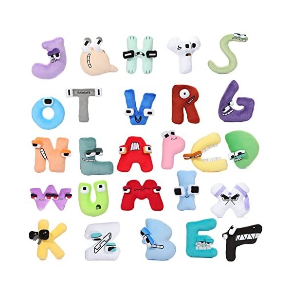 Hoomall Alphabet Lore en Peluche, Alphabet Lore Jouets en Peluche Poupée en Peluche Educatifs Jouet doreiller Doux à Collect