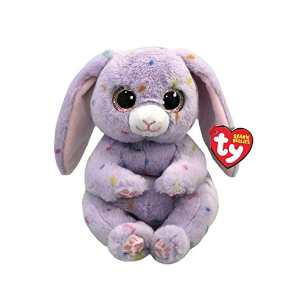 Ty Beanie Bellies-Peluche Hyacinth Le Lapin 15 cm-TY41049, TY41049, Violet, Small