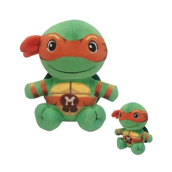 Turtles Plush, personnages danime ninja en peluche jouet, adolescent mutant en peluche pour enfants et fans danime. orange