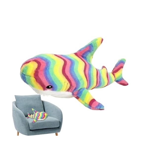 Chaies Peluche de Requin Animal en Peluche - Peluche Requin Douce et Confortable,Animaux en Peluche Mignons pour Chambre à Co