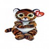 Ty - Beanie Babies - Peluche Clawdia Le Tigre 15 cm, Marron, TY40546