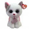Ty Beanie Boos-Peluche Milena Le Chat 15 cm-TY36567, Blanc, Rose, Small