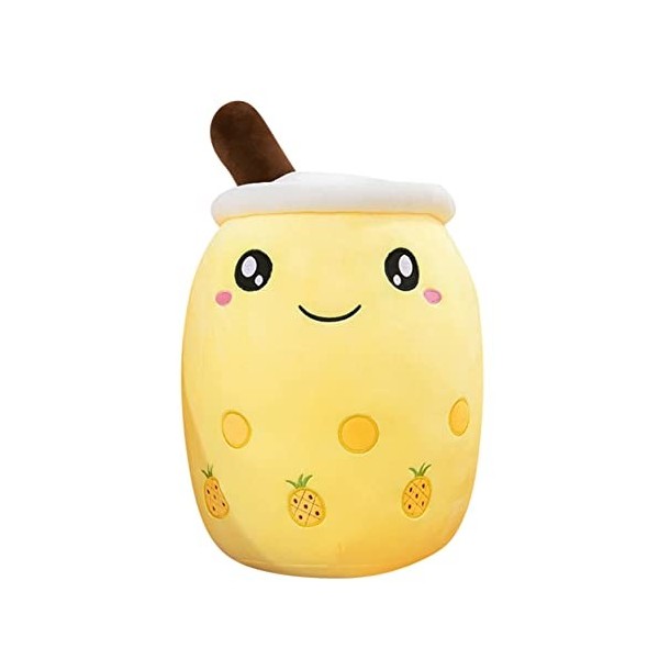 4 Mini Peluches Bubble Tea Kawaii – Porte-clés Thé Au Lait Mignon 15 Cm – Cadeau Adorable
