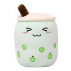 Hpory Bubble Tea Peluche, Oreiller en Peluche Bubble Tea Créatif Boba Bubble Tea Plushie avec Fraise Avocat Ananas, Doux Pelu