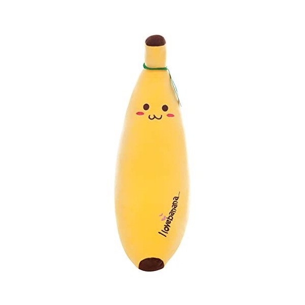 Banane Jouet en Peluche Mignon Banane Coussin Détreinte Aliments Fruits En Forme De Poupée Peluche Oreiller Doux,Banane Doux