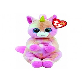 Ty - Beanie Babies - Peluche Skylar la Licorne 15 cm, Rose, TY40547
