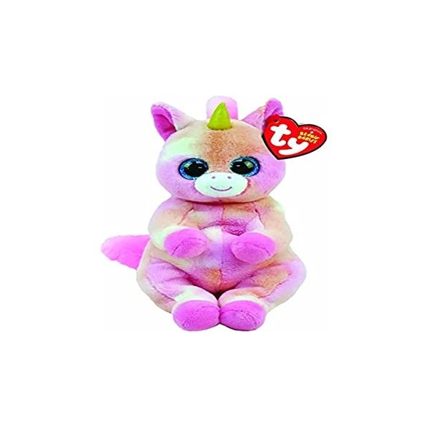 Ty - Beanie Babies - Peluche Skylar la Licorne 15 cm, Rose, TY40547