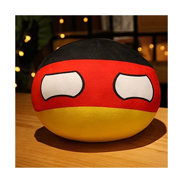 Countryball Jouet en Peluche Animé Polandball Peluche Boule Poupée en Peluche Courte Porte-clés Pendentif Mini Coussin 10-40c
