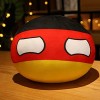 Countryball Jouet en Peluche Animé Polandball Peluche Boule Poupée en Peluche Courte Porte-clés Pendentif Mini Coussin 10-40c