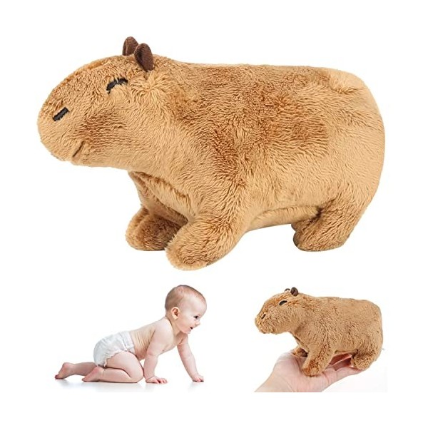 Followish Jouet en Peluche Capybara De Simulation, Jouet en Peluche Capybara, Mignon Capybara Figure Peluche, Jouet Capybara 