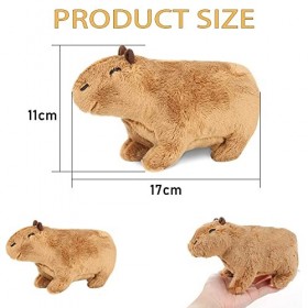 Followish Jouet en Peluche Capybara De Simulation, Jouet en Peluche Capybara, Mignon Capybara Figure Peluche, Jouet Capybara 