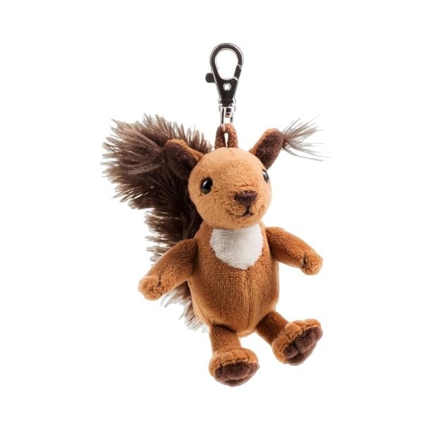 Schaffer Knuddel mich!- Anhänger Eichhörnchen Luzy Porte-Clés Peluche, 250, Brown, Small 9-12 cm 