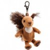 Schaffer Knuddel mich!- Anhänger Eichhörnchen Luzy Porte-Clés Peluche, 250, Brown, Small 9-12 cm 