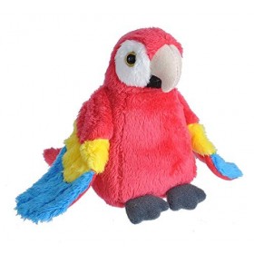 Wild Republic Animal Peluche Ara écarlate, Cuddlekins lils´doudouier, Cadeaux pour Enfants, 13 cm, 23367, Multicolore
